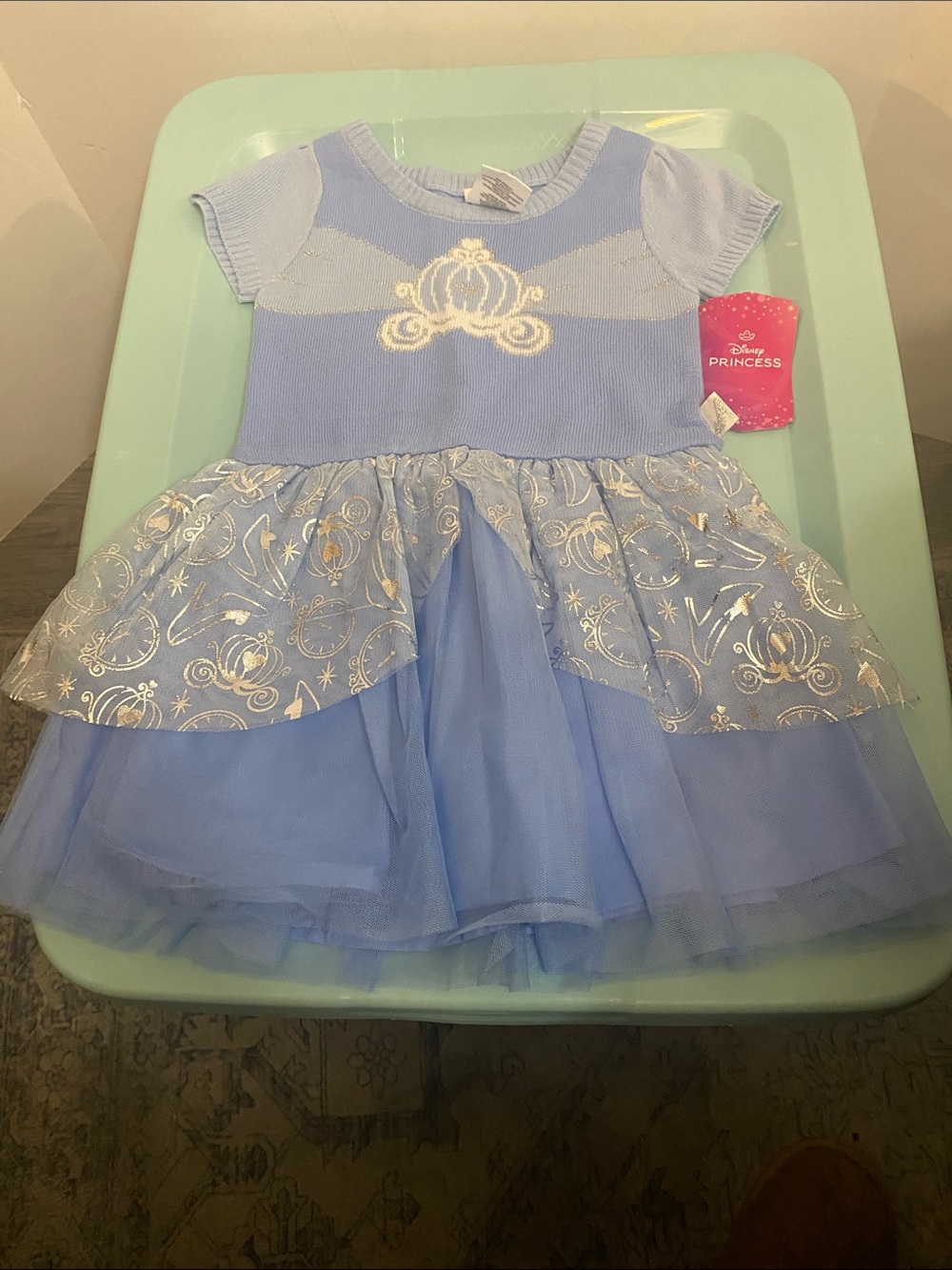 Disney Light Blue Princess Tulle Skirt Dress-Up Costume